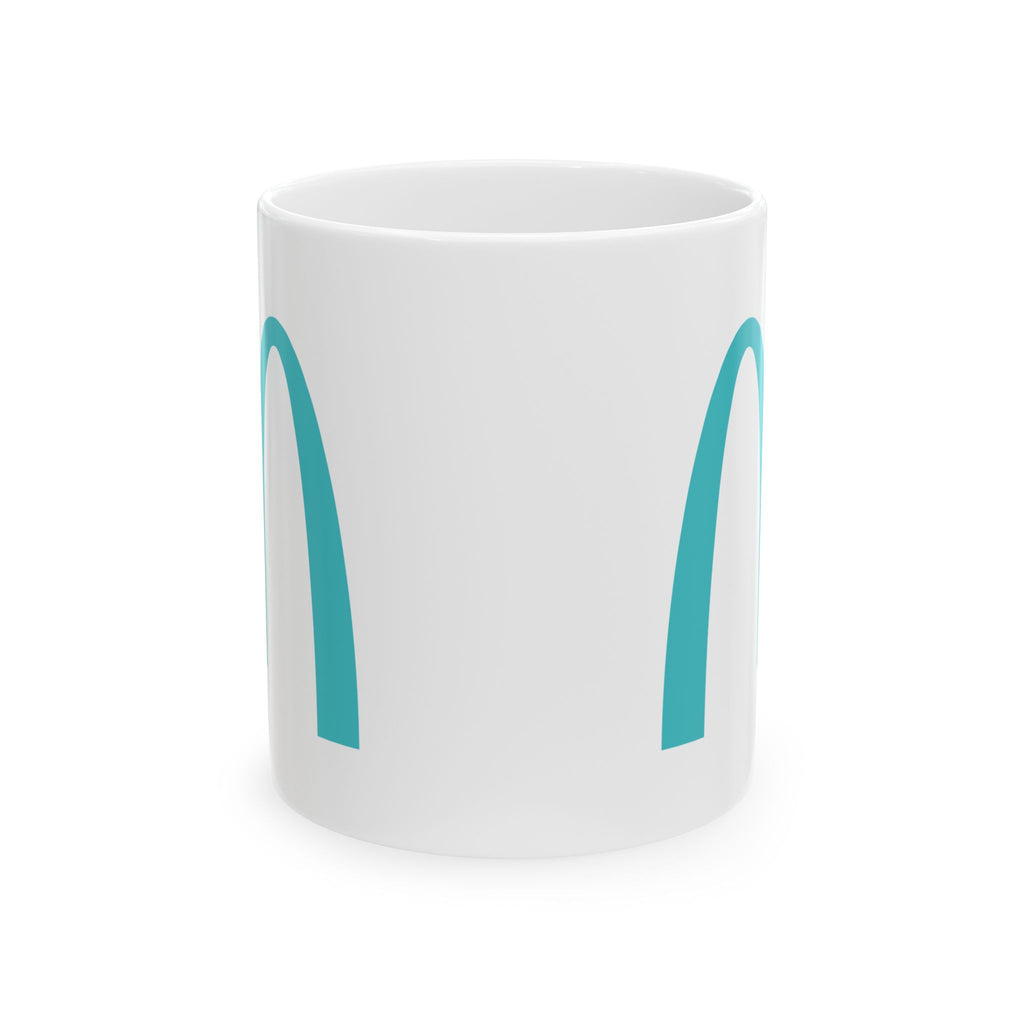 Teal Arches Ceramic Mug