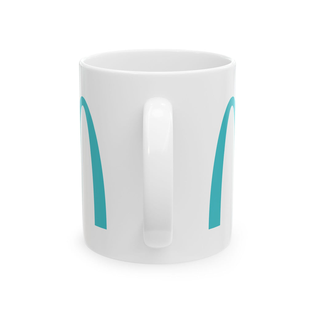 Teal Arches Ceramic Mug